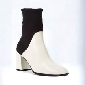 Via Spiga Devon leather stretch sock boots